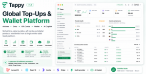 Tappy – Global Top-Ups, Gift Cards Wallet SaaS Platform