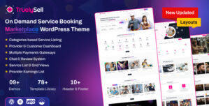 Truelysell – On Demand Service Booking Marketplace WordPress Theme
