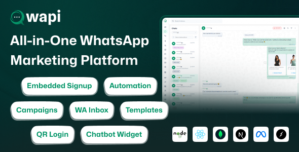 Wapi – WhatsApp CRM SaaS with Chatbot Flow Builder, API Automation Multi-Tenant System