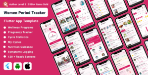 Zentiv | Women’s Wellness and Period Tracker Flutter App UI Kit