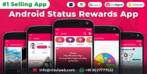 Android Status App With Reward Point (Lucky Wheel, Video, GIF, Quotes Image)