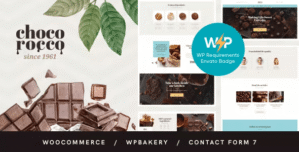 ChocoRocco | Chocolate Candy Sweets Shop WordPress Theme