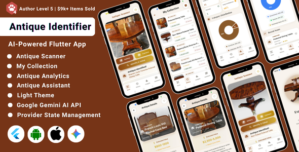 AI Antique Identifier Flutter App | Artifact Recognition Valuation Tool