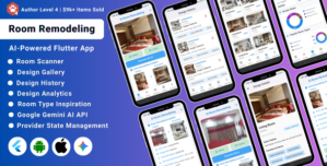AI Room Remodeling Flutter App | AI Interior Design Home Renovation