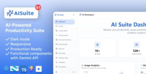 AI Suite – All-In-One SaaS AI Website Builder, Live Chat, AI Image, AI Video Generator, Gemini AI