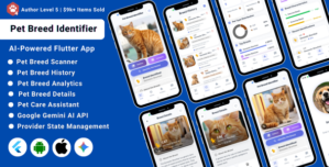 AI-Powered Pet Breed Identifier Flutter App | Care Guide Insights