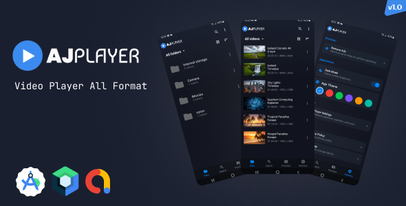 AJ Player – Android HD 4K Video Player App | MX-Style Clone | All Format Video Player