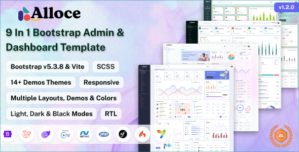 Alloce – Multipurpose Admin Dashboard Template