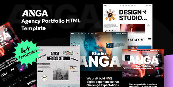ANGA – Creative Agency Portfolio HTML Template