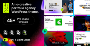 Anio – Creative Agency Portfolio WordPress Theme