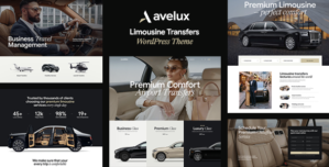 Avelux – Limousine Transfers Car Dealer WordPress Theme