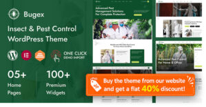 Bugex – Insect Extermination Pest Control WordPress Theme