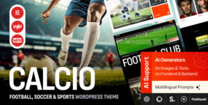 Calcio – Football Soccer Elementor WordPress Theme
