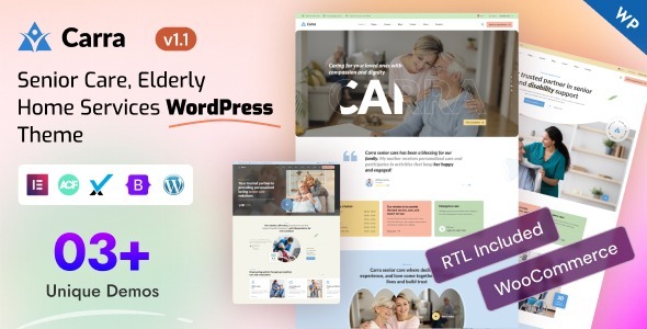 Carra – Senior Care Elderly Home Services WordPress Theme