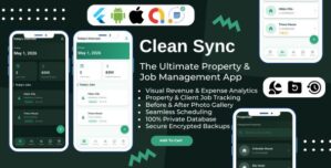 CleanSync | Property Cleaning and Job Management Flutter App