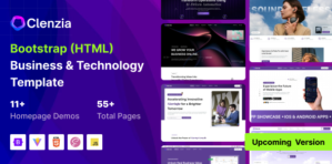 Clenzia – Business Technology Bootstrap Template
