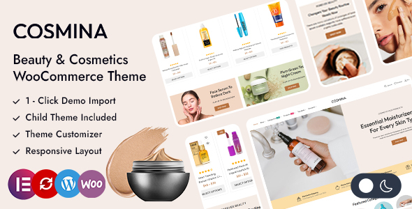 Cosmina – Skincare Beauty Shop Elementor WooCommerce Theme