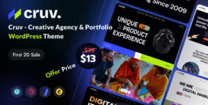 Cruv – Creative Agency Portfolio WordPress Theme