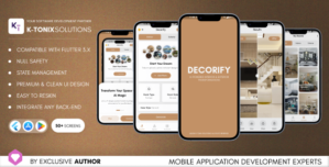 Decorify AI – Interior Exterior Design Flutter UI Kit | AI Home Decoration App