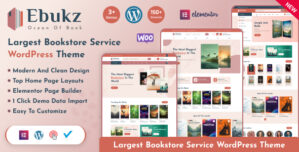 Ebukz – eBook eReading Shop WordPress Theme
