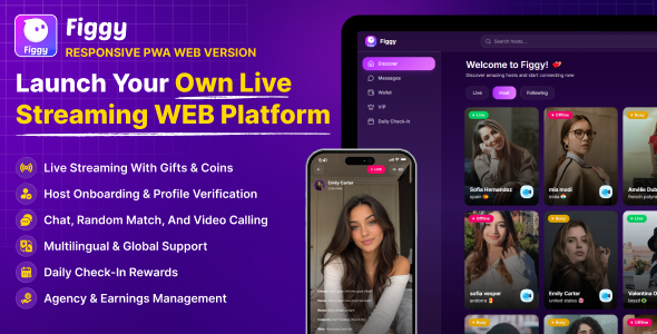 Figgy Web – Live Streaming Video Chat PWA