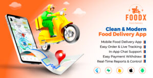 Foodx Multi Restaurant – Food Ordering Delivery Man App