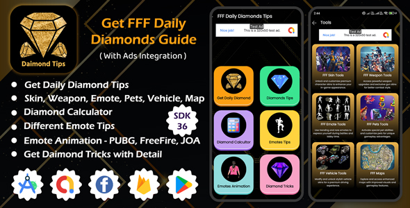Get FFF Daily Diamonds Guide | FreeFire Diamond Guide | Diamond Tips | Emotes Tips Android App