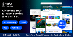 Gofly – Tour and Travel Agency React NextJS Template