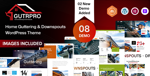 GutrPro – Home Guttering Downspouts Services WordPress Theme