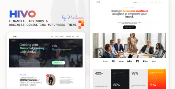 Hivo – Business Consulting Finance WordPress Theme