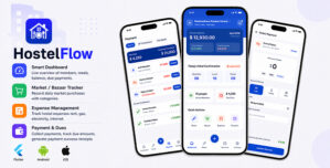 HostelFlow | Hostel and Mess Management App UI Kit
