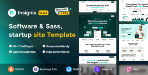 Insignia – Software, SaaS Startup HTML5 Template