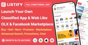 Listify – Buy Sell Classified Marketplace | Products Services | Short Videos | Android iOS Web