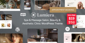 Lumiera – Beauty Salon Aesthetic WordPress Theme