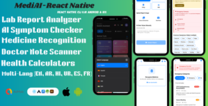 MediAI – AI Health Assistant | Android iOS | React Native App