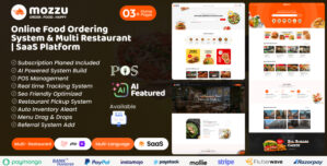 Mozzu – AI Based Online Food Ordering System Multi-Restaurant with SaaS