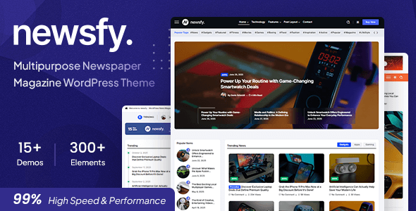 Newsfy | Modern News Magazine WordPress Theme