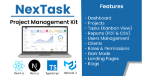 NexTask – Project Management Next.js React Kit
