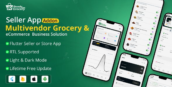 Ready Grocery Seller App | Store App | Provider App | Vendor App Addon