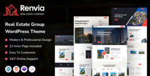Renvia – Real Estate Group WordPress Theme