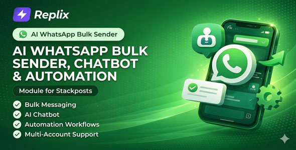 Replix – AI WhatsApp Bulk Sender, Chatbot Automation (SaaS)