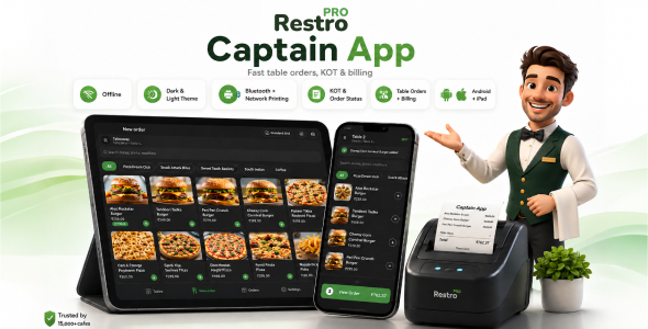 Restro Captain – Restaurant Waiter, Table and Order Management App