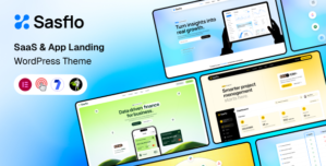 Sasflo – SaaS App Landing WordPress Theme