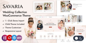 Savaria – Wedding Dress Fashion Store WooCommerce Theme