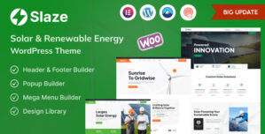 Slaze – Solar Panel Solar Energy Theme