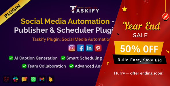 Social Media Automation – Manager, Publisher Scheduler Plugin for Taskify