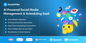 SocialVibe – AI-Powered Social Media Management Scheduling SaaS