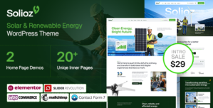Solioz – Renewable Energy WordPress Theme