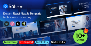 Solvior – Business Consulting React NextJs Template