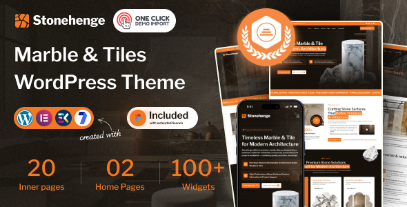 StoneHenge – Marble Tiles WordPress Theme